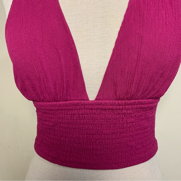 Women's Halter Neck Top in Pink - Picture 2 of 5